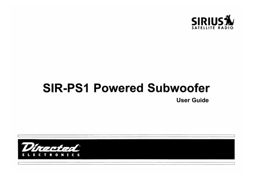 Sirius Satellite Radio SIR-PS1 user guide