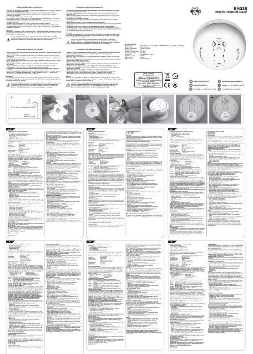 ELRO RM335 user manual