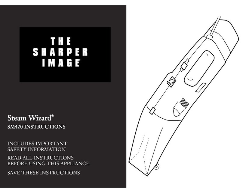 Sharper Image Steam Wizard SM420 User manual Sharper Image Steam Wizard SM420 User manual