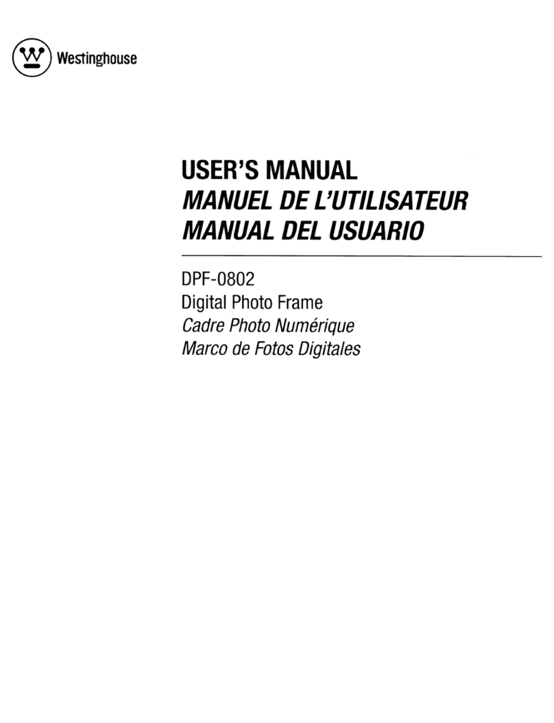 Westinghouse DPF-0802 - Digital Photo Frame user manual