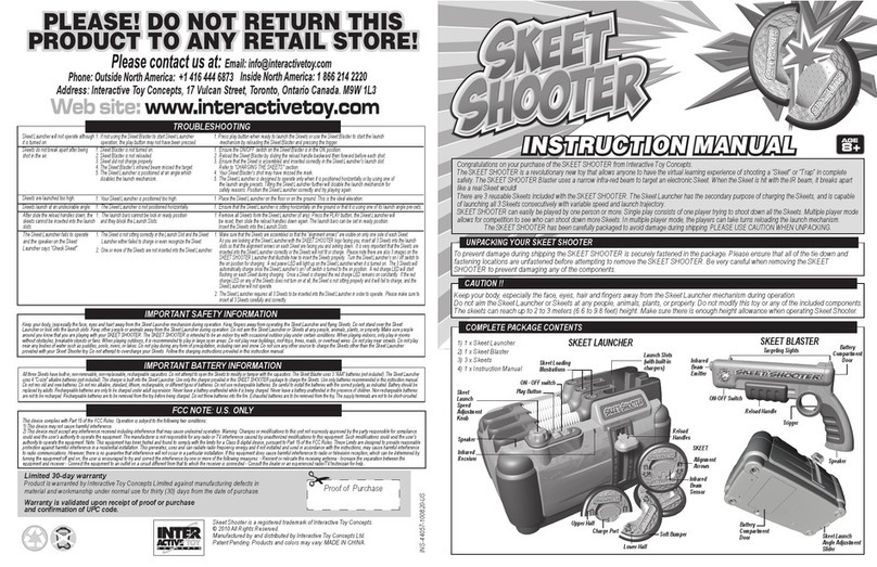 interactivetoy SKEET SHOOTER instruction manual