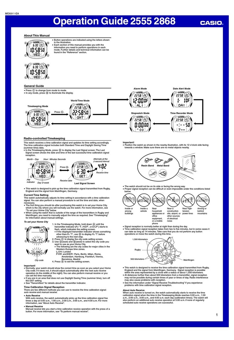 Casio 2555 User manual