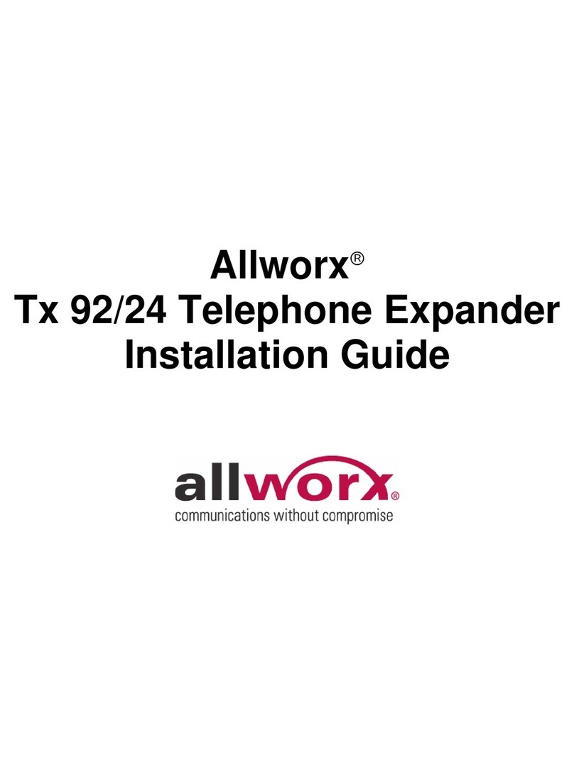 Allworx Tx 92/24 installation guide