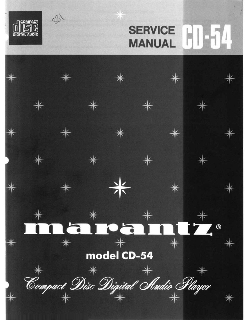 Marantz CD-54 User manual