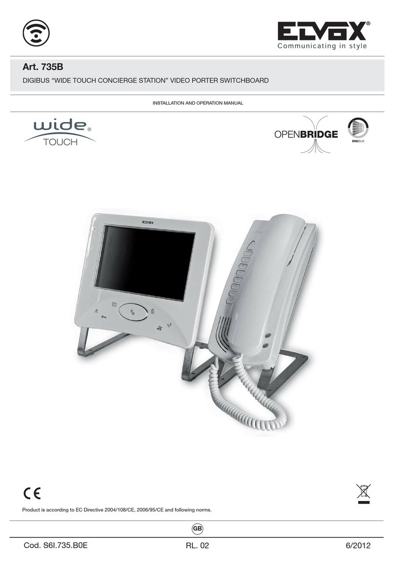 Elvox 735B User manual