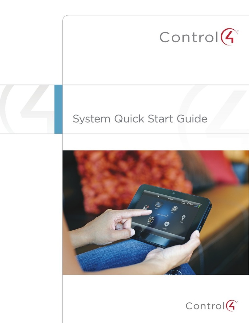 Contro l4 Home automation systems System quick start guide