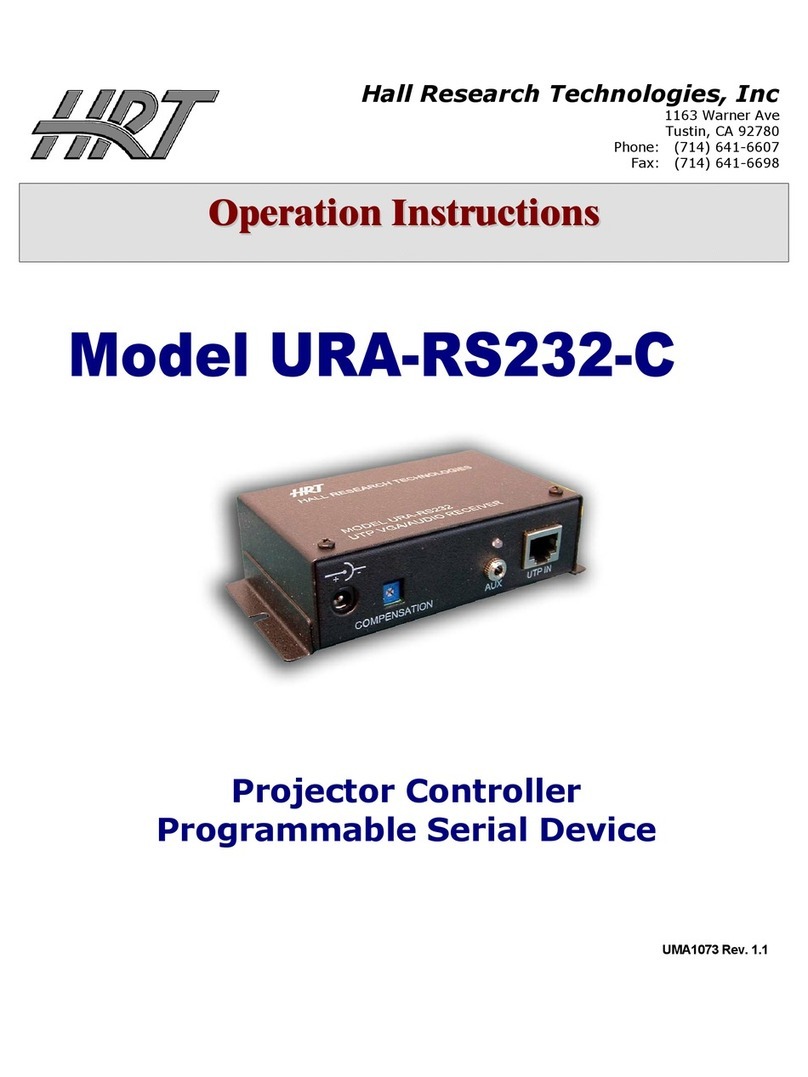 HRT URA-RS232-C User manual