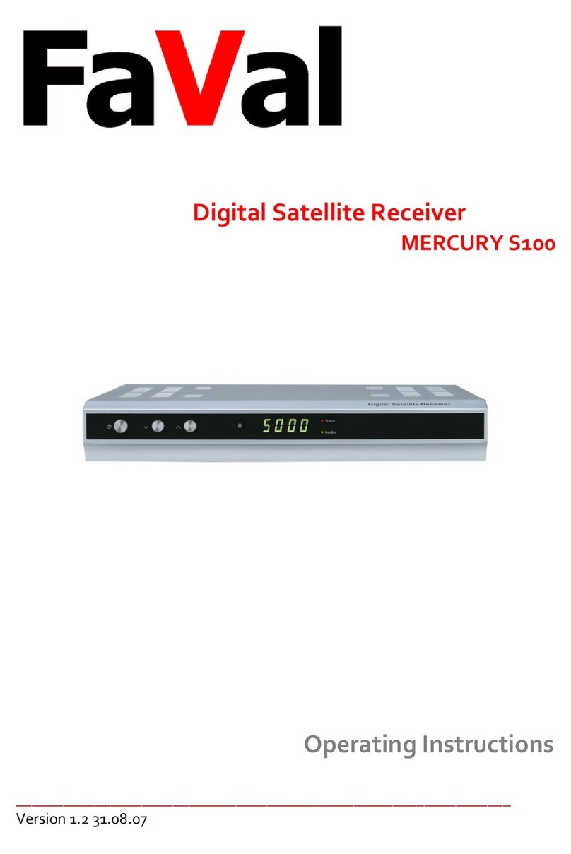FaVal MERCURY S100 operating instructions