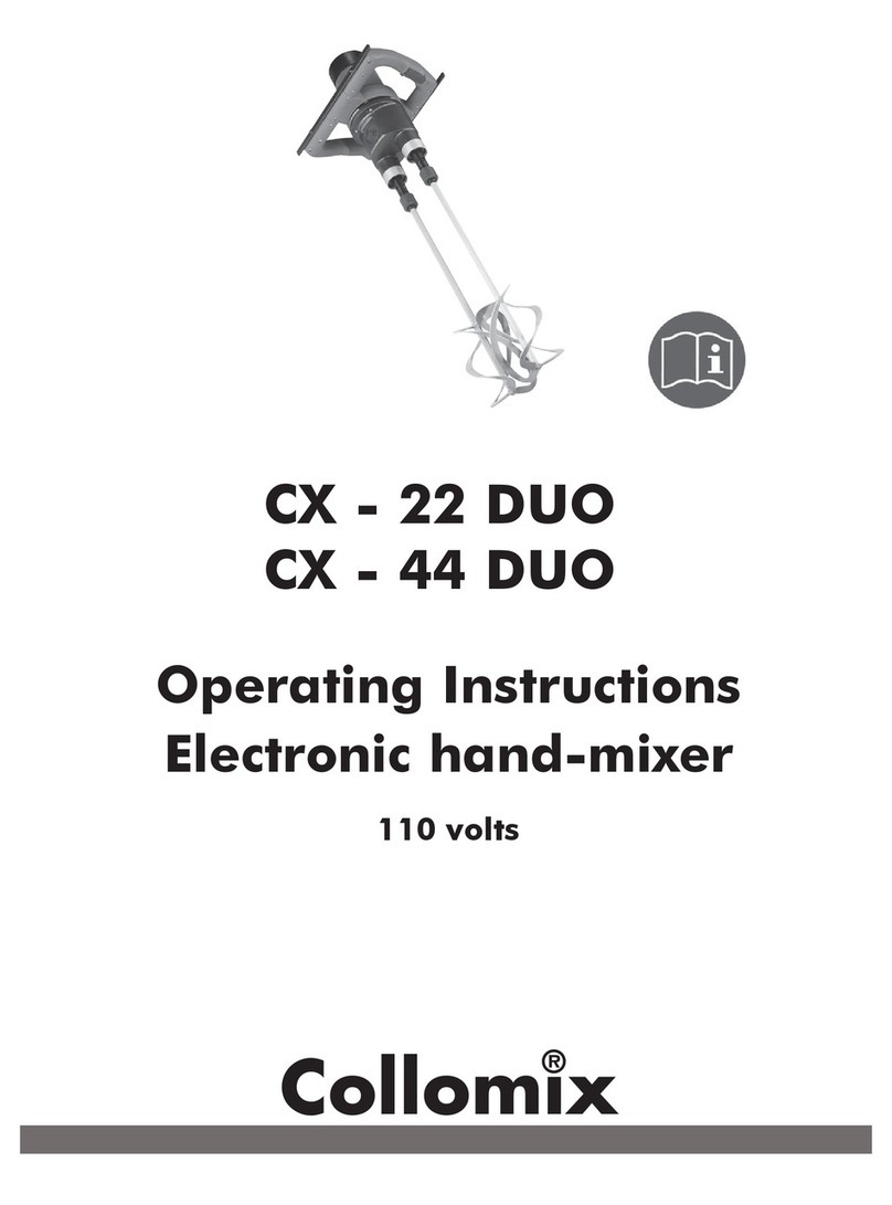 Collomix CX - 22 DUO operating instructions