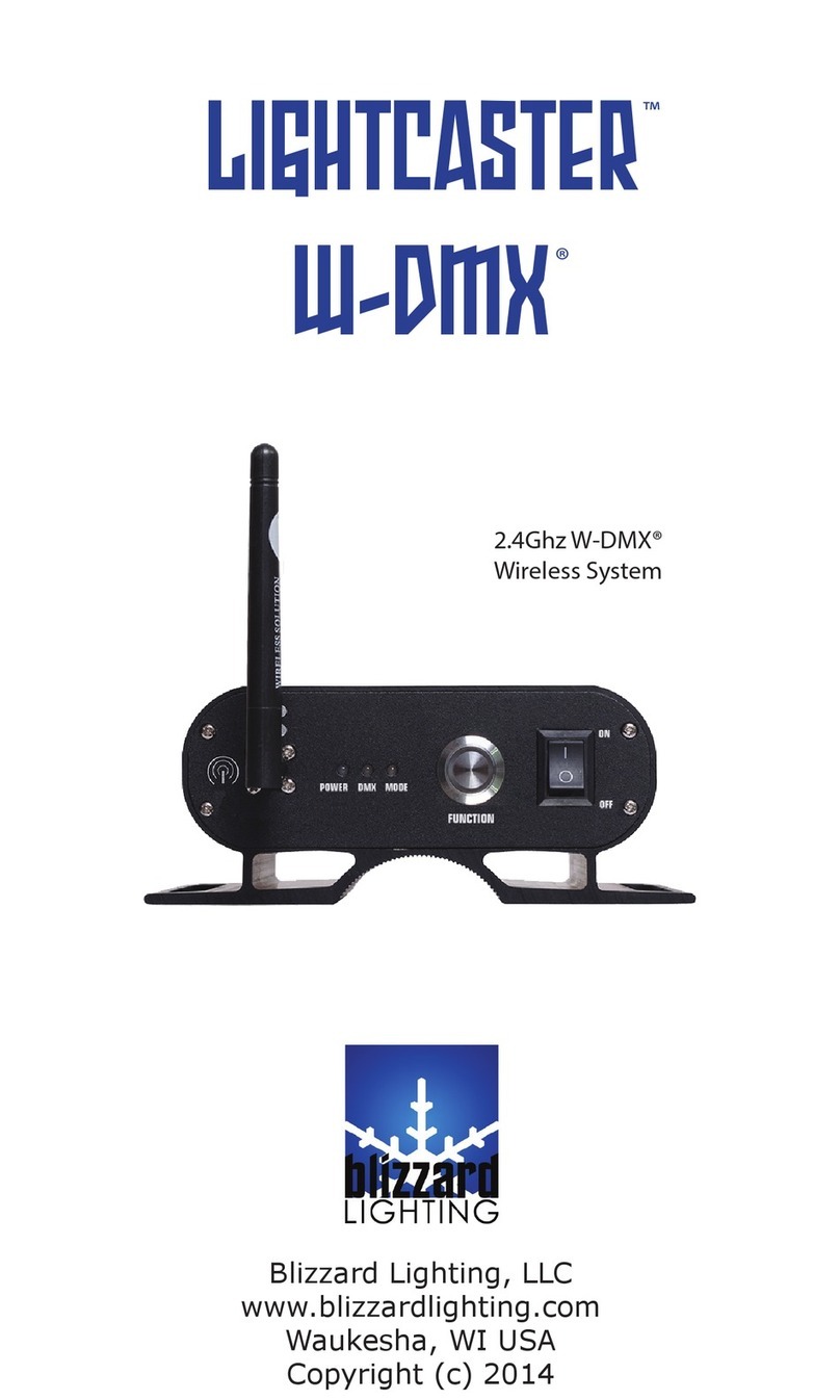 Blizzard Lighting LIGHTCASTER W-DMX user guide