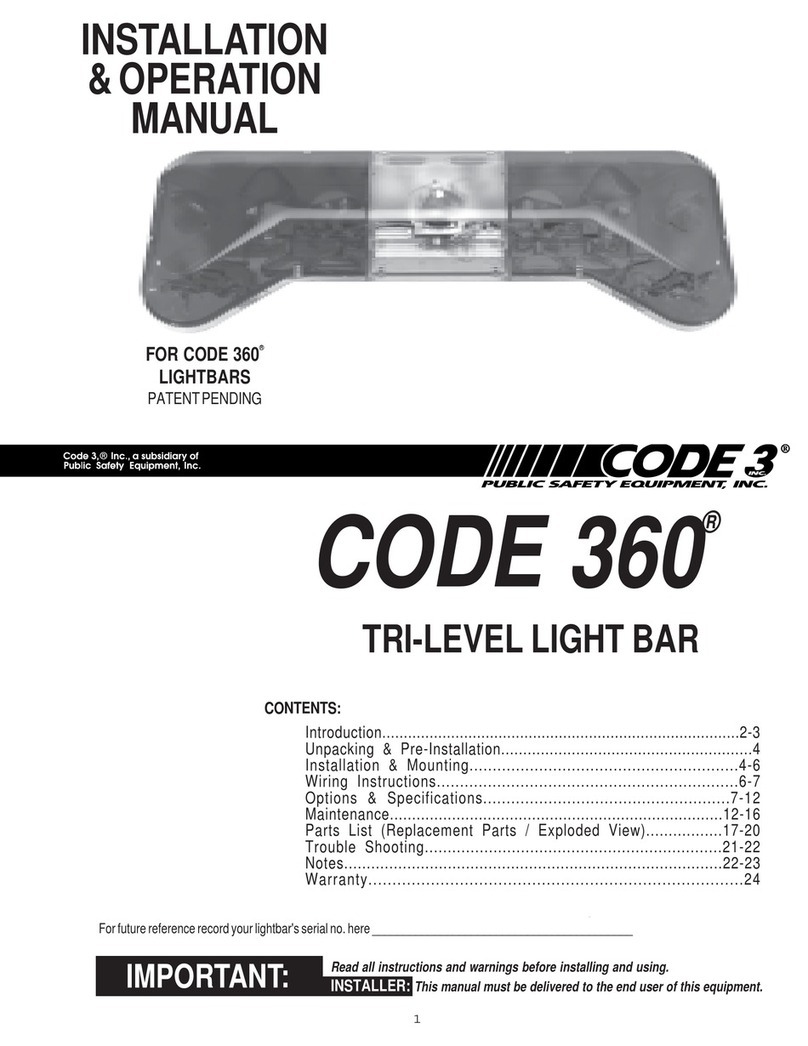 Code 3 CODE 360 User manual