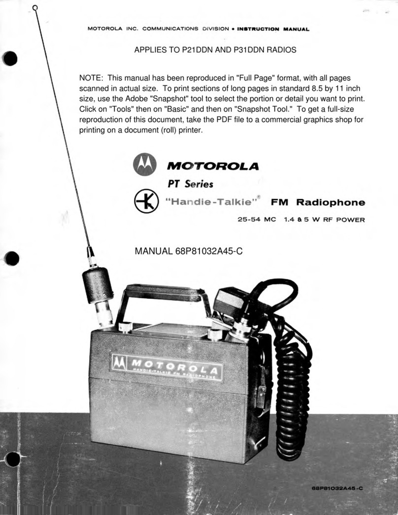 Motorola p31ddc-1030am User manual
