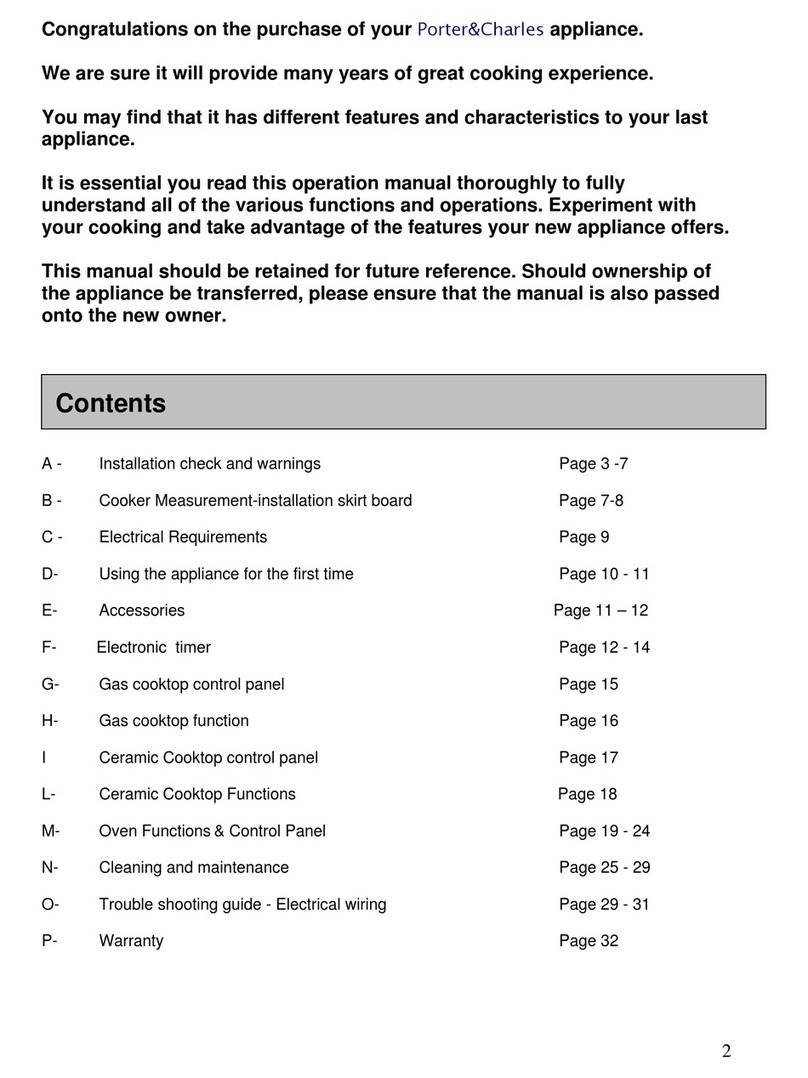 Porter&Charles Cooker user manual
