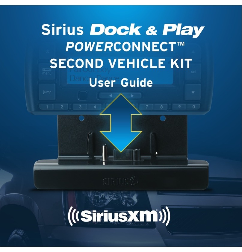 Sirius XM RAdio Dock & Play PowerConnect user guide