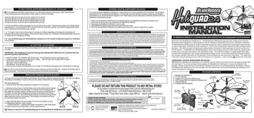 interactivetoy BladeRunner HeliQuad 2.4 User manual interactivetoy BladeRunner HeliQuad 2.4 User manual