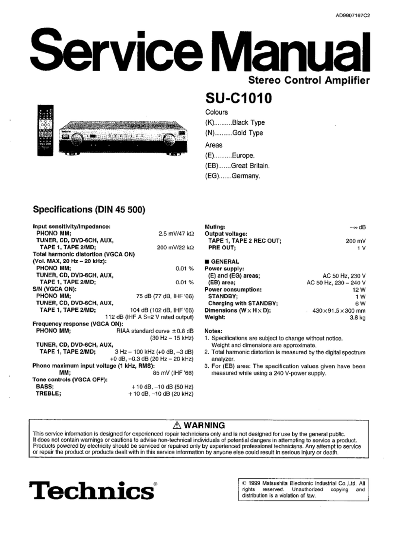 Technics SU-C1010 User manual