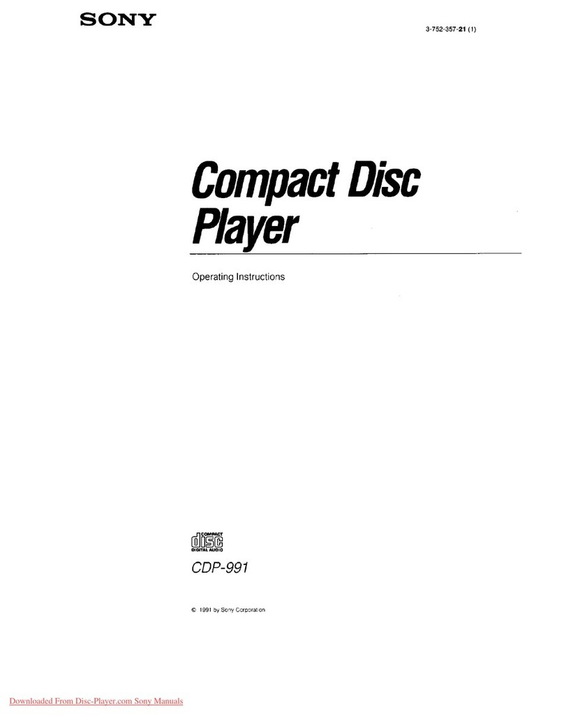Sony CDP-991 User manual