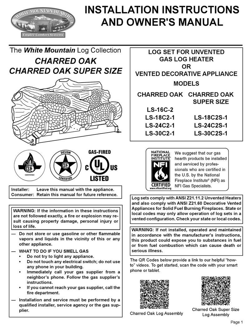 Empire Comfort Systems LS-16C-2 Quick start guide