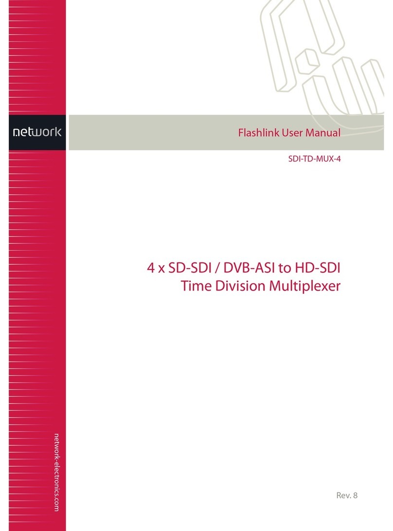 Network Electronics SDI-TD-MUX-4 Flashlink user manual Network Electronics SDI-TD-MUX-4 Flashlink user manual