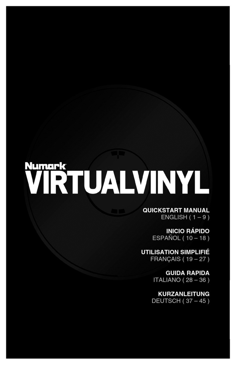 Numark VirtualVinyl Quick start manual