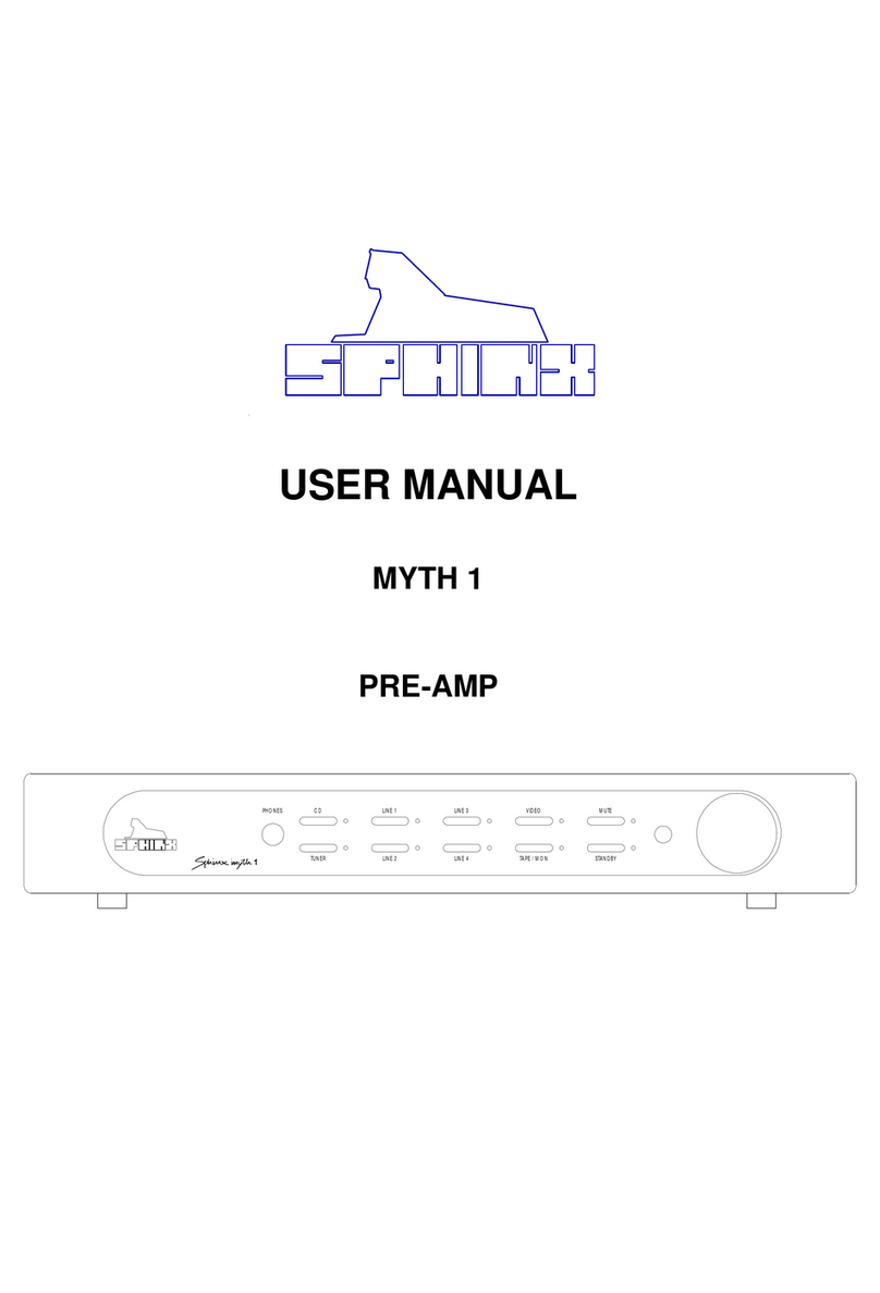 SPHINX Myth 1 User manual