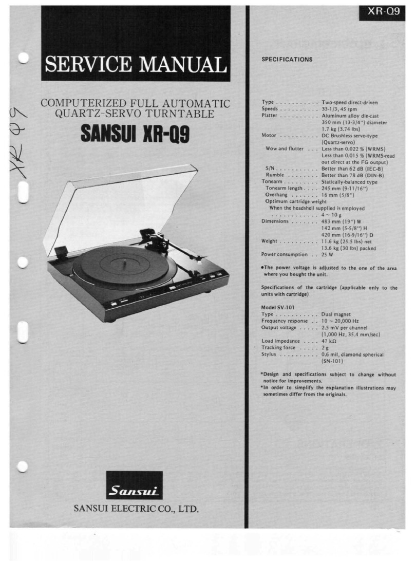Sansui XR-Q9 Service manual