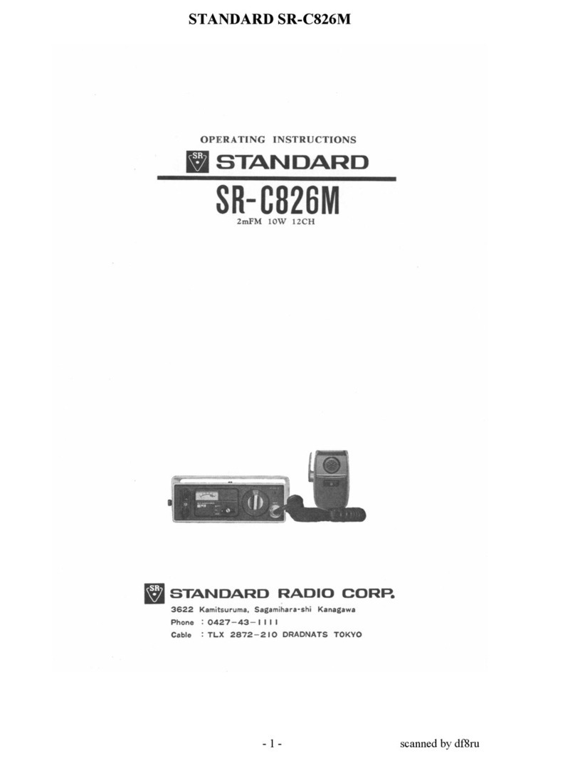 Standard SR-C826M User manual