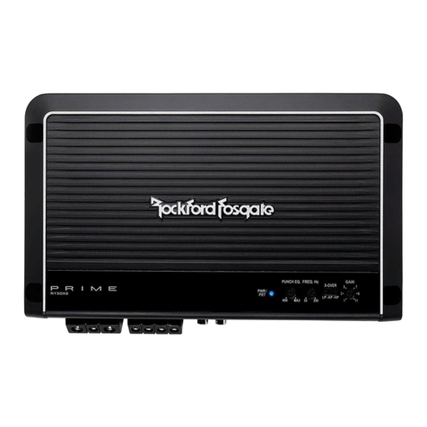 Rockford Fosgate Prime R150X2 Installation & operation