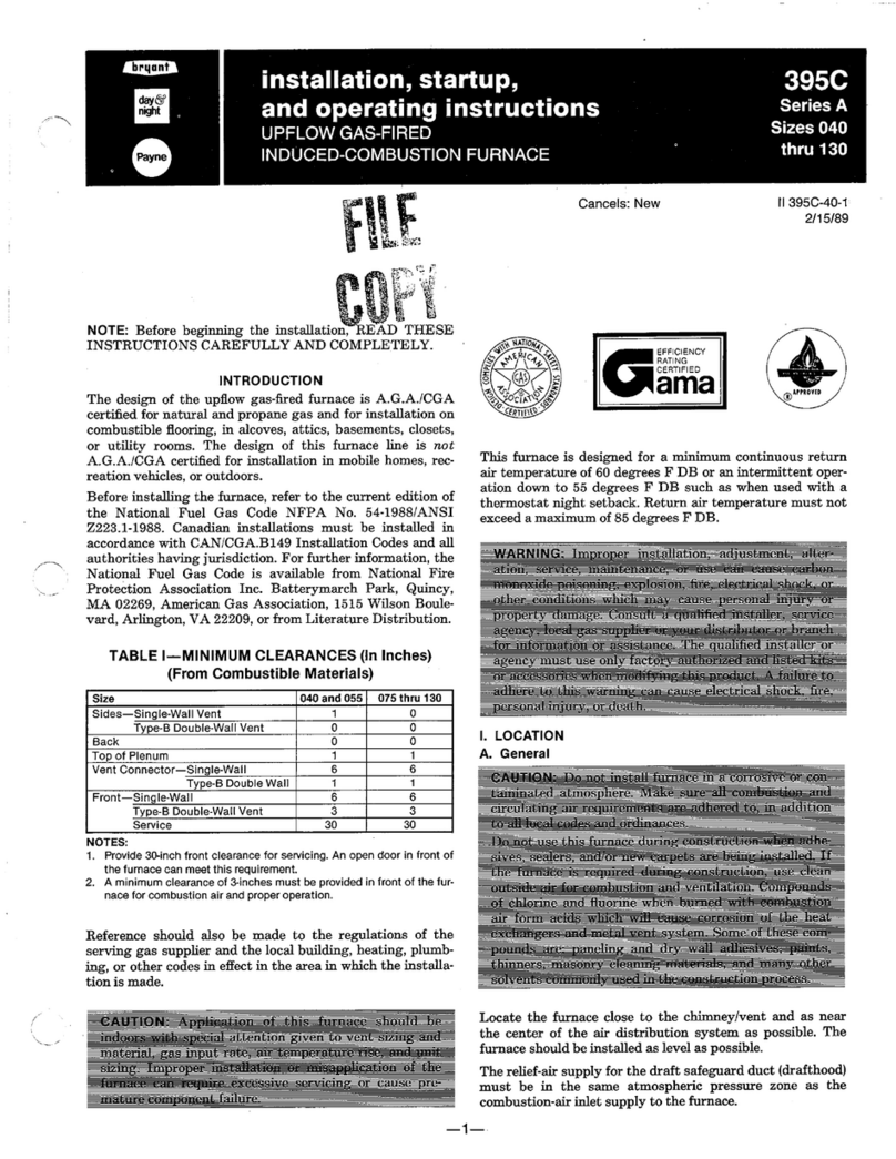 Bryant 395C Series Instructions and recipes