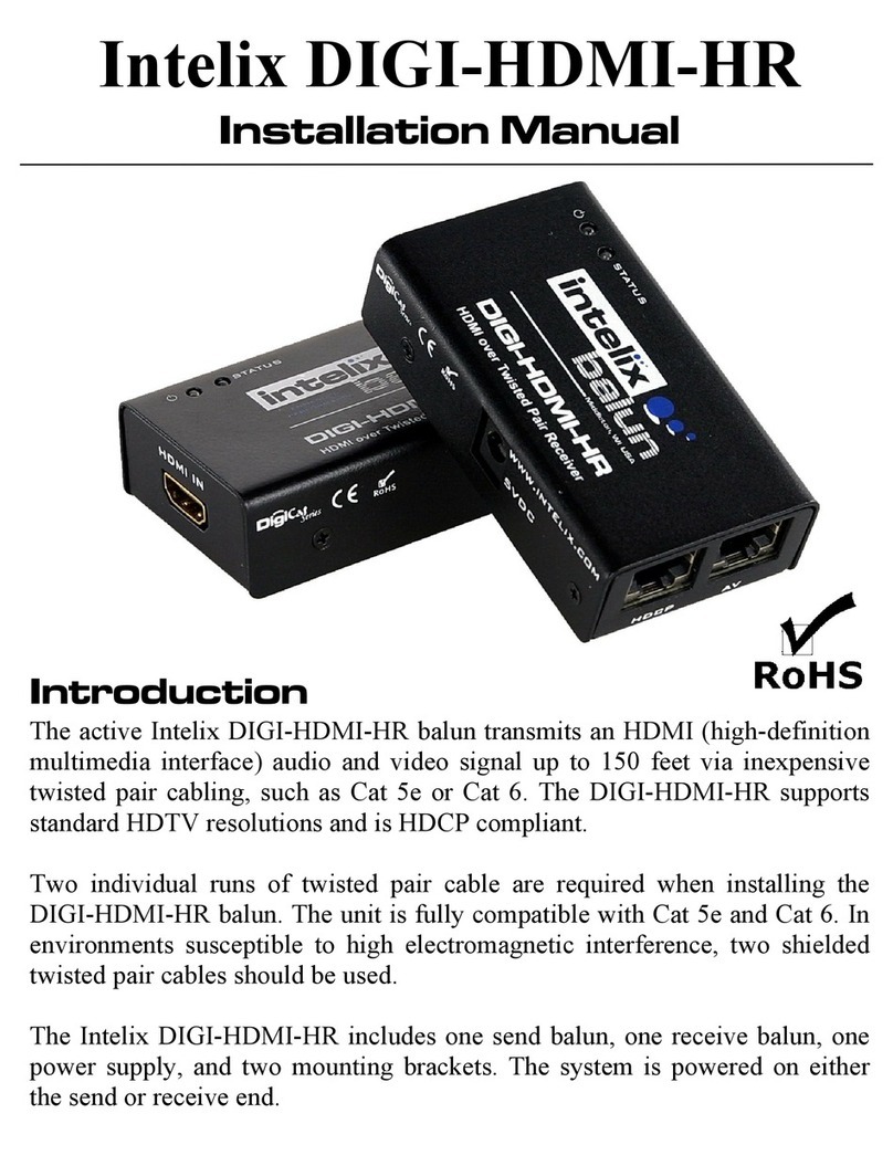 Intelix DIGI-HDMI-HR installation manual