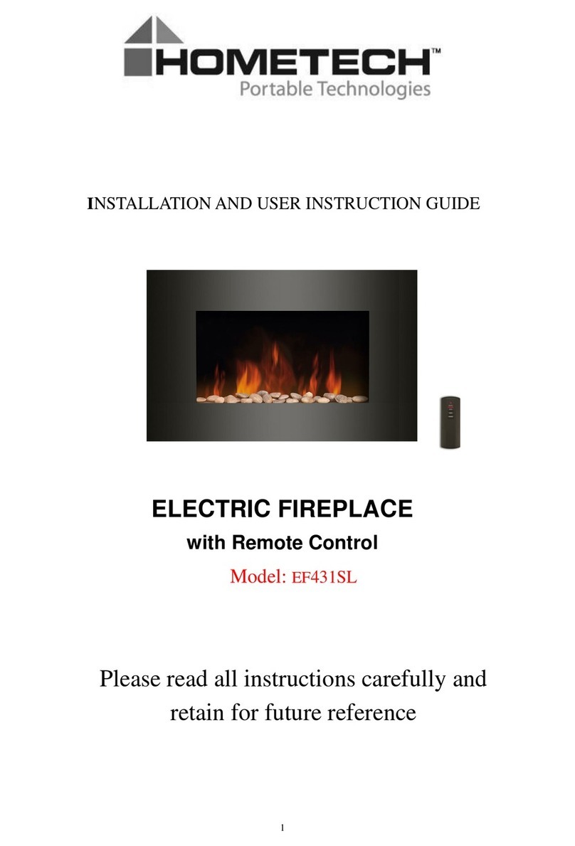 HomeTech EF431SL Nstallation and user instruction guide HomeTech EF431SL Nstallation and user instruction guide