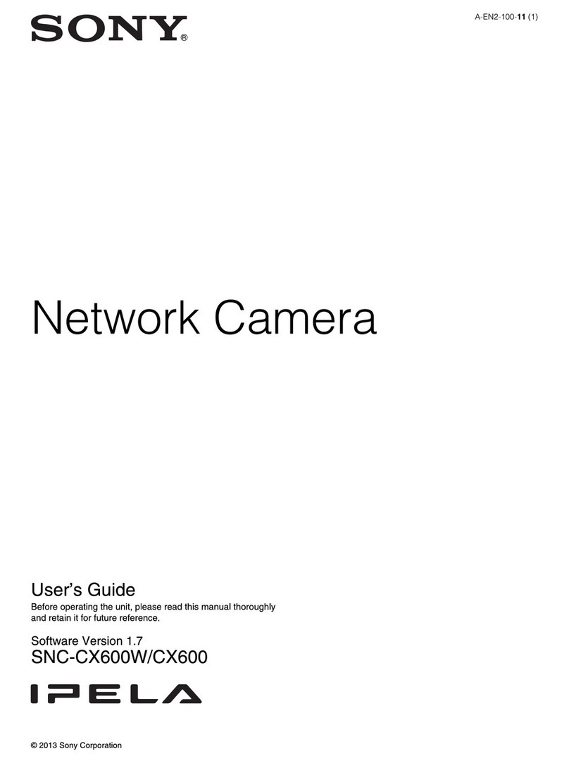 Sony SNC-CX600 User manual Sony SNC-CX600 User manual