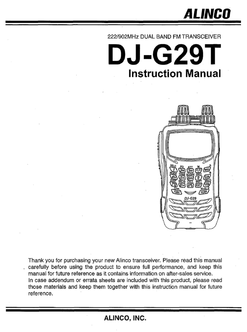 Alinco DJ-G29T instruction manual
