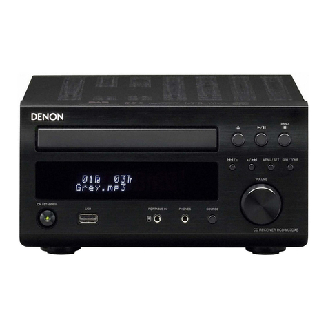 Denon D RCD-M37 User manual