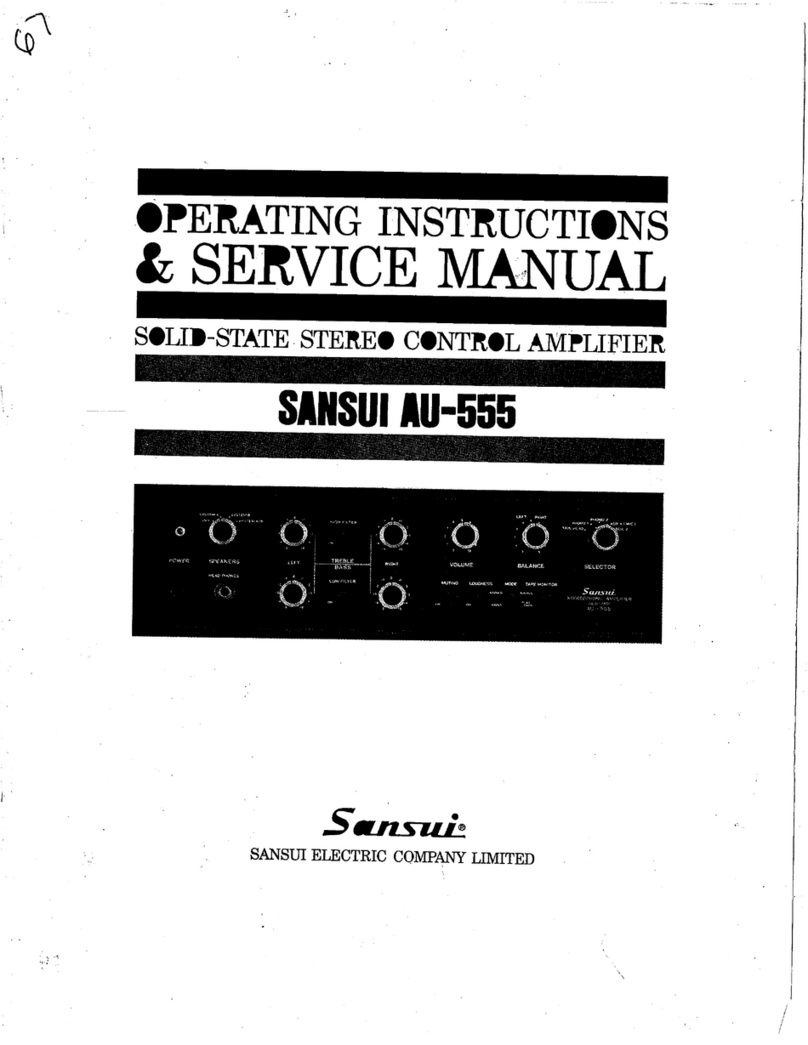 Sansui AU-555 Troubleshooting guide Sansui AU-555 Troubleshooting guide