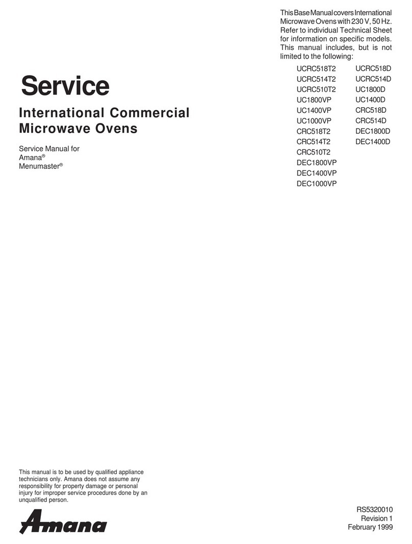 Amana UCRC518T2 User manual
