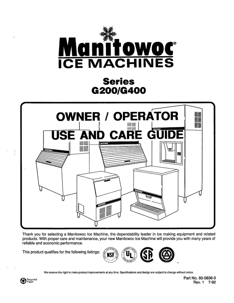 Manitowoc G200 Series User manual Manitowoc G200 Series User manual