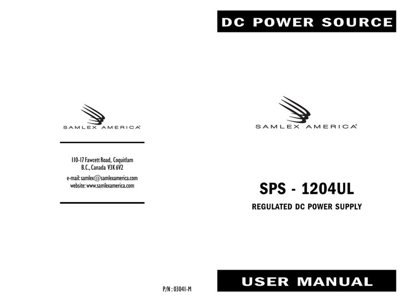 Samlexpower SPS 1204 UL user manual