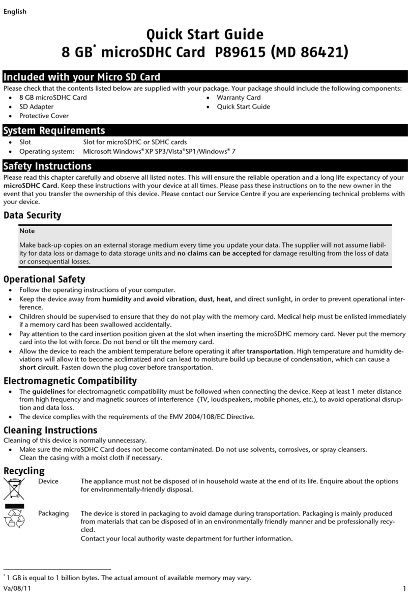 Medion P89615 quick start guide Medion P89615 quick start guide