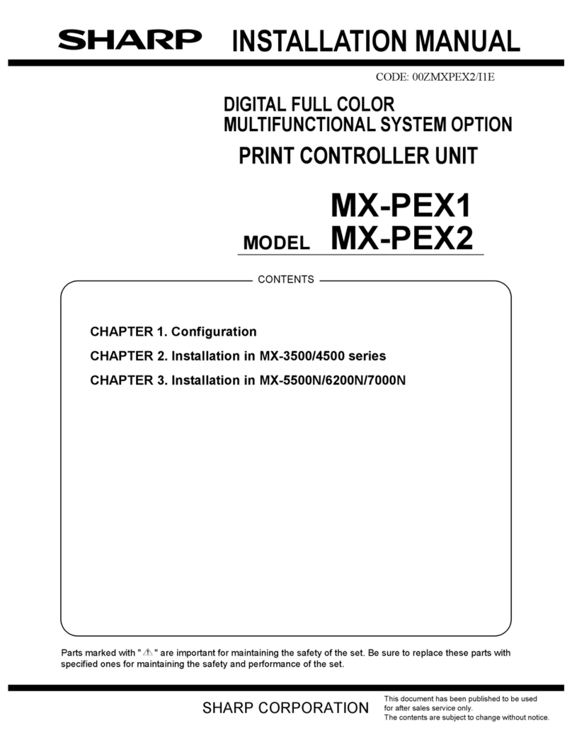 Sharp MX-PEX1 User manual