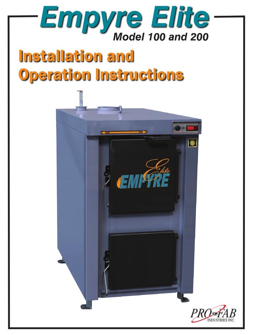 Pro-Fab Industries Empyre Elite 100 Installation and operation instructions