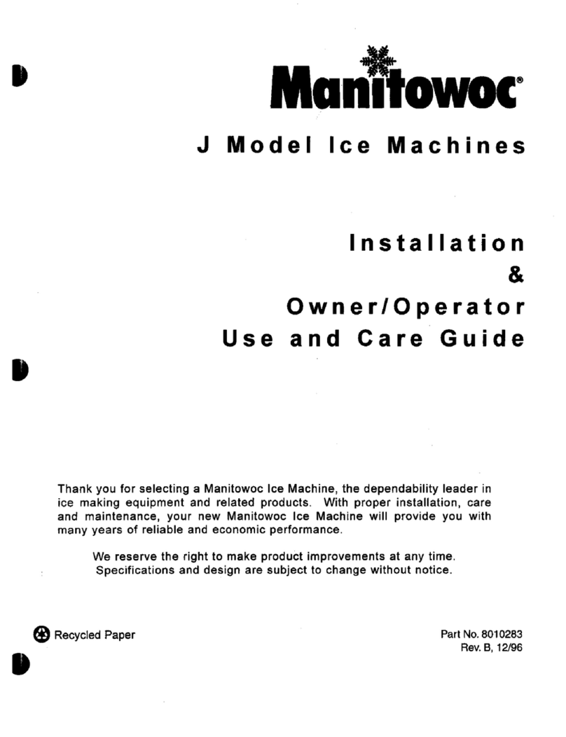 Manitowoc J Series User manual