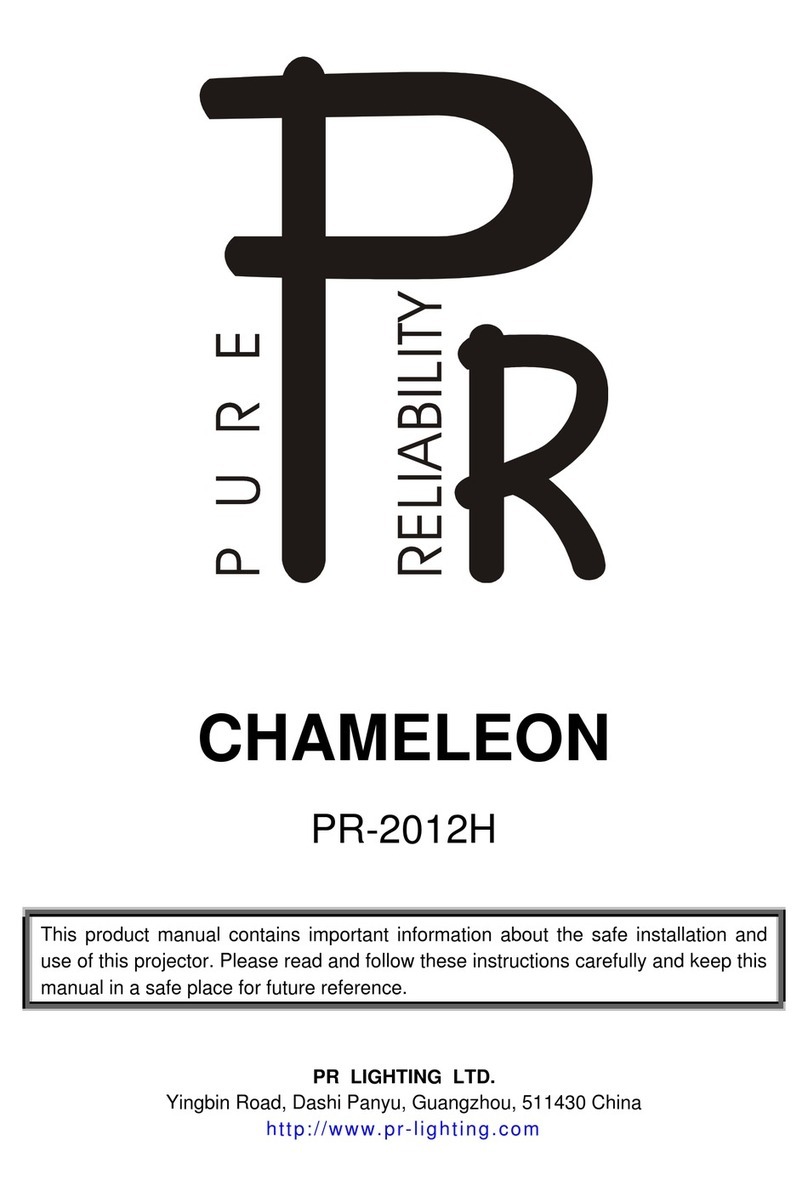 PR Lighting CHAMELEON PR-2012H User manual
