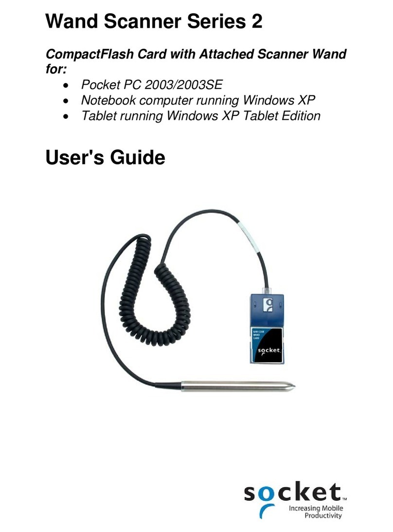 Socket Wand Scanner 2E User manual