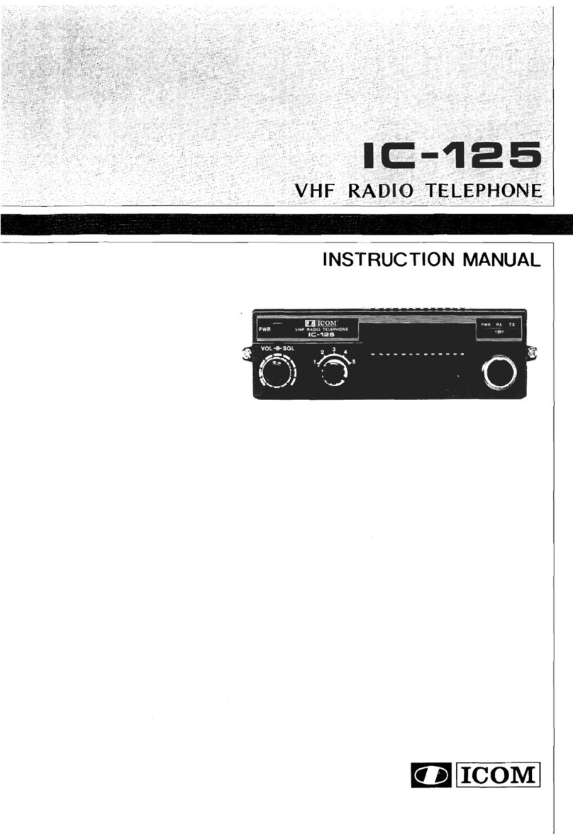 Icom IC-125 instruction manual