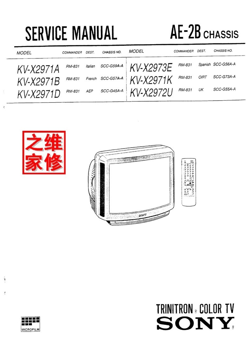 Sony Trinitron KV-X2971A User manual