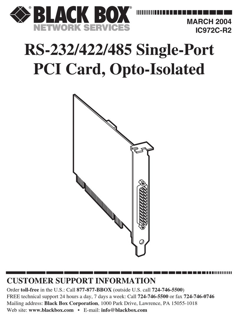 Black Box USB Director RS-232 User manual Black Box USB Director RS-232 User manual