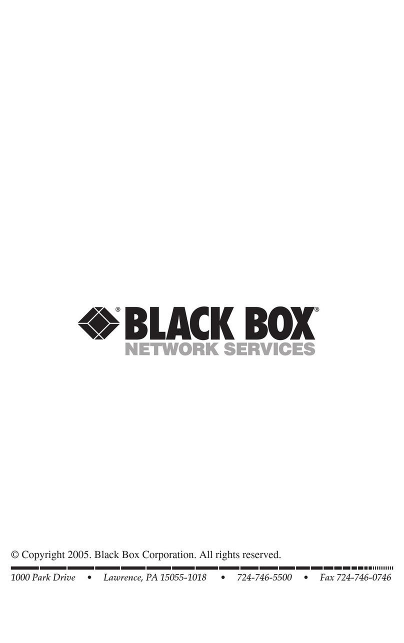 Black Box LGC1713A-SX User manual