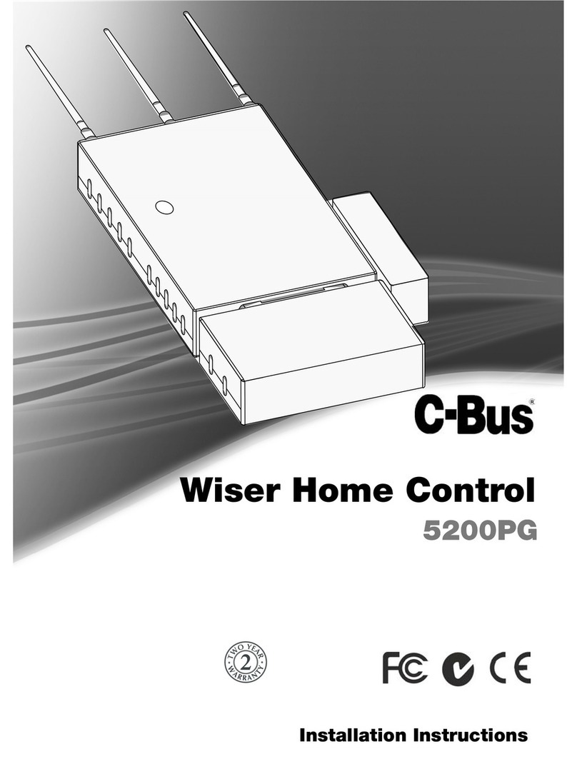 C-Bus 5200PG installation instructions