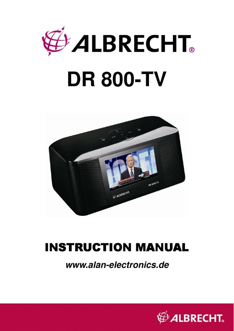 Albrecht DR 800-TV User manual